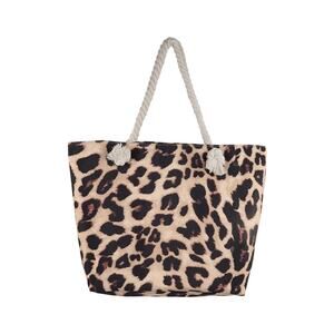 Ria Fashions Animal Print Leopard Summer Fashion Tote Bag  18"x13"x5"  NWT